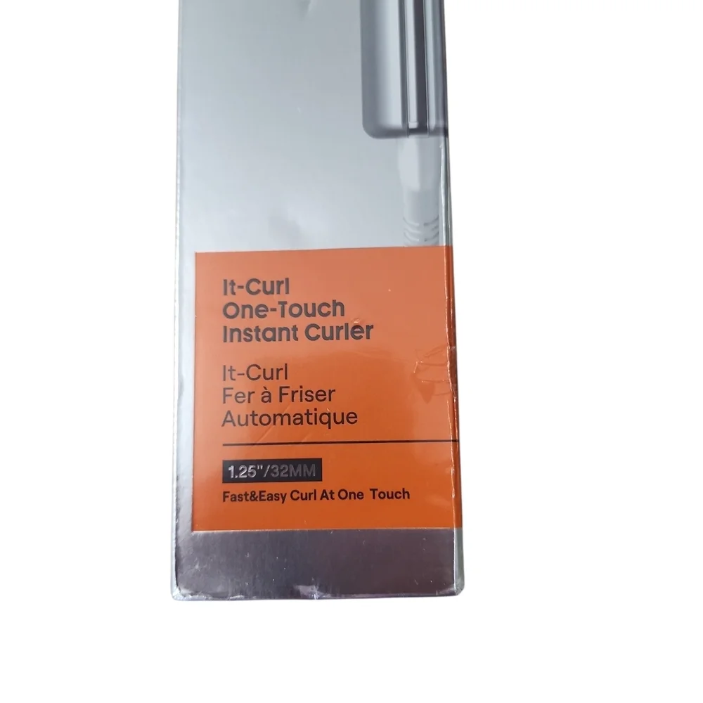 SheGlam Hair It-Curl One-Touch Curler - Silver and Orange